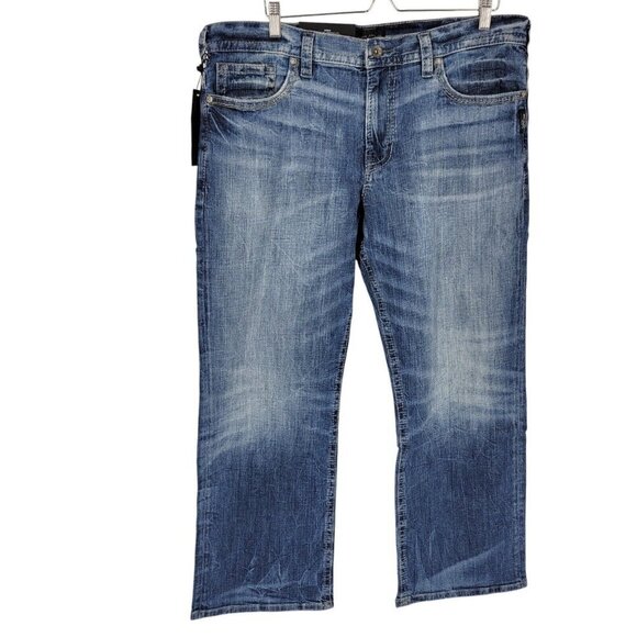 NWT Silver Jeans 38x30 Gordie Loose Fit Straight Leg Blue Jeans